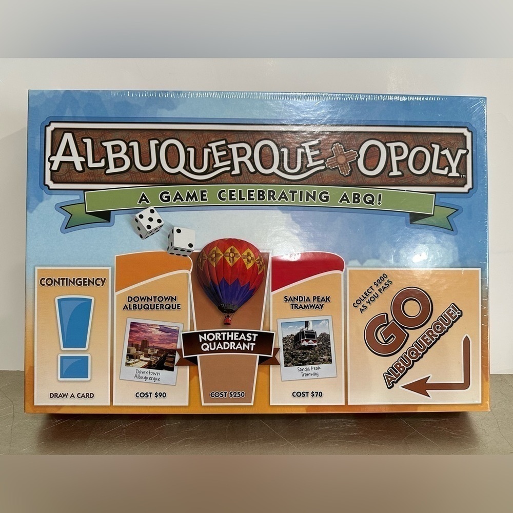 Late For The Sky Albuquerque Opoly Board Game SEALED NEW IN BOX Monopoly